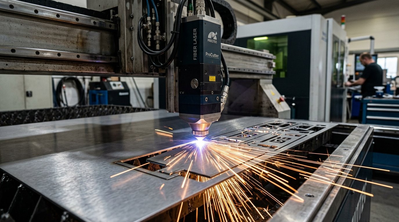 Découpe laser fibre haute précision sous azote pur 20 bars