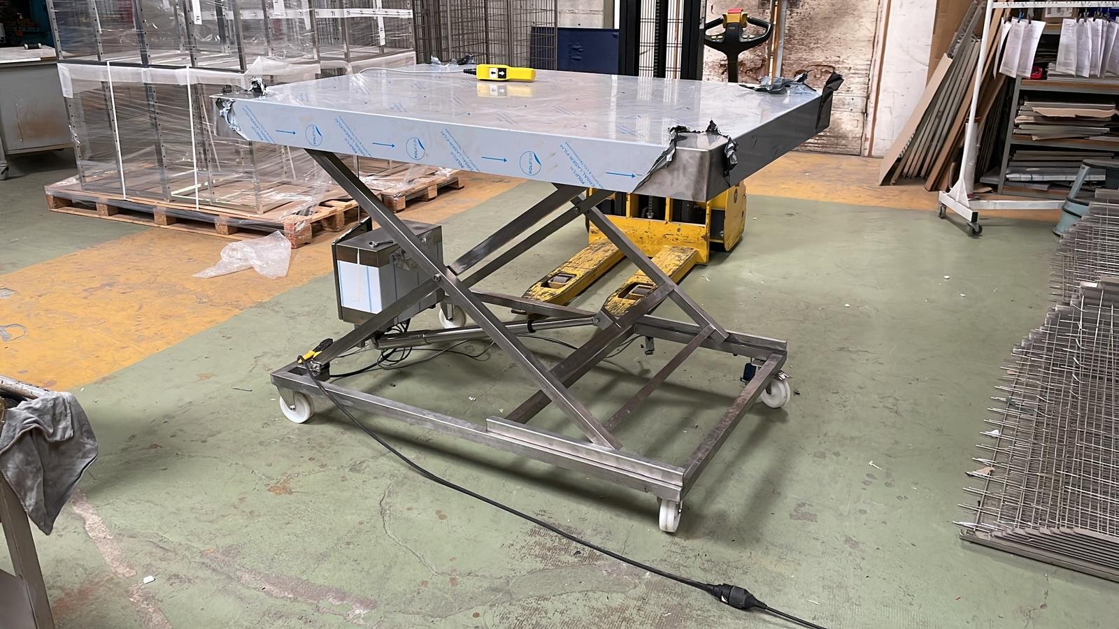 Table élévatrice grand format 100% inox Eurolyo 1500x1000 mm